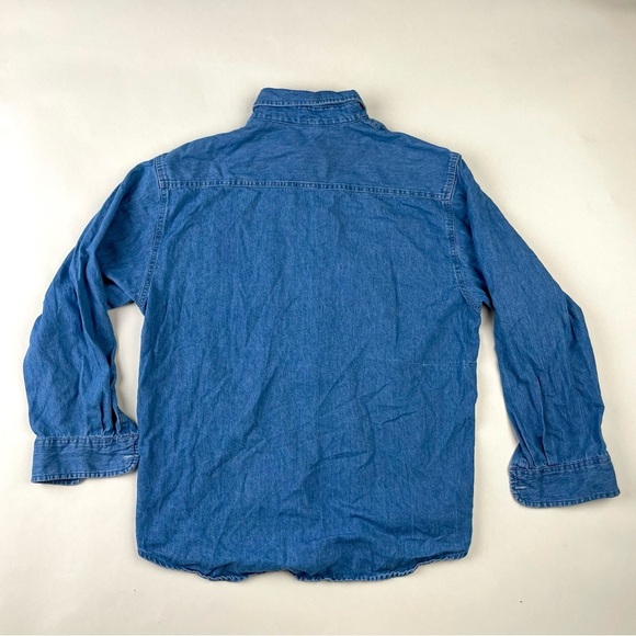 Port and Company Blue Denim Shirt - Picture 3 of 4